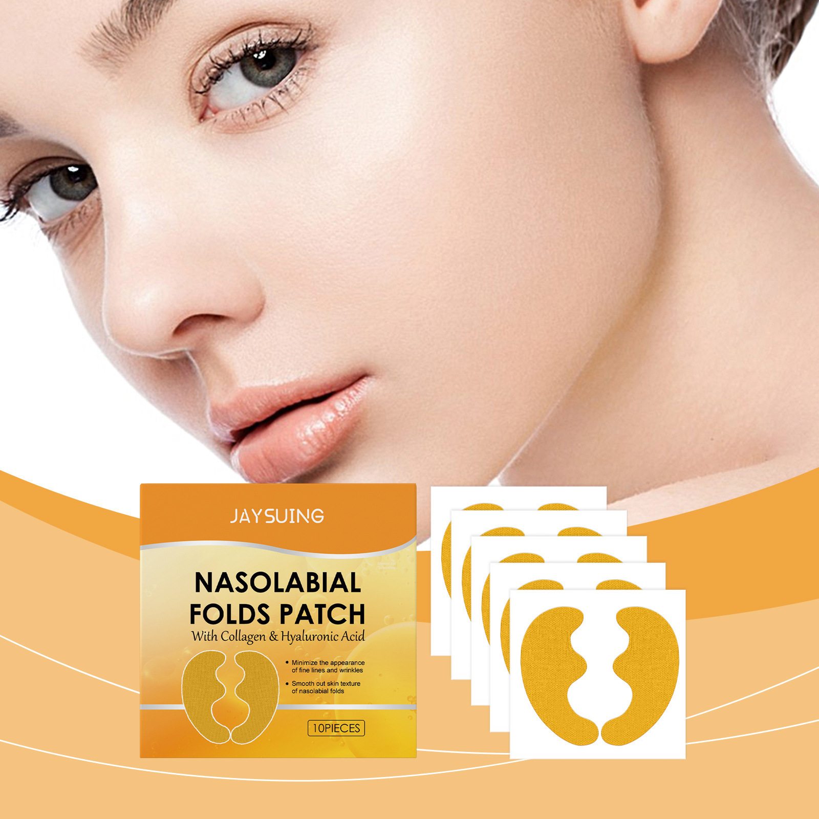 Collagen Under Eye Patches - Kırışıklık Giderici Yama Hyaluronik Nazolabial Kırışıklıklar