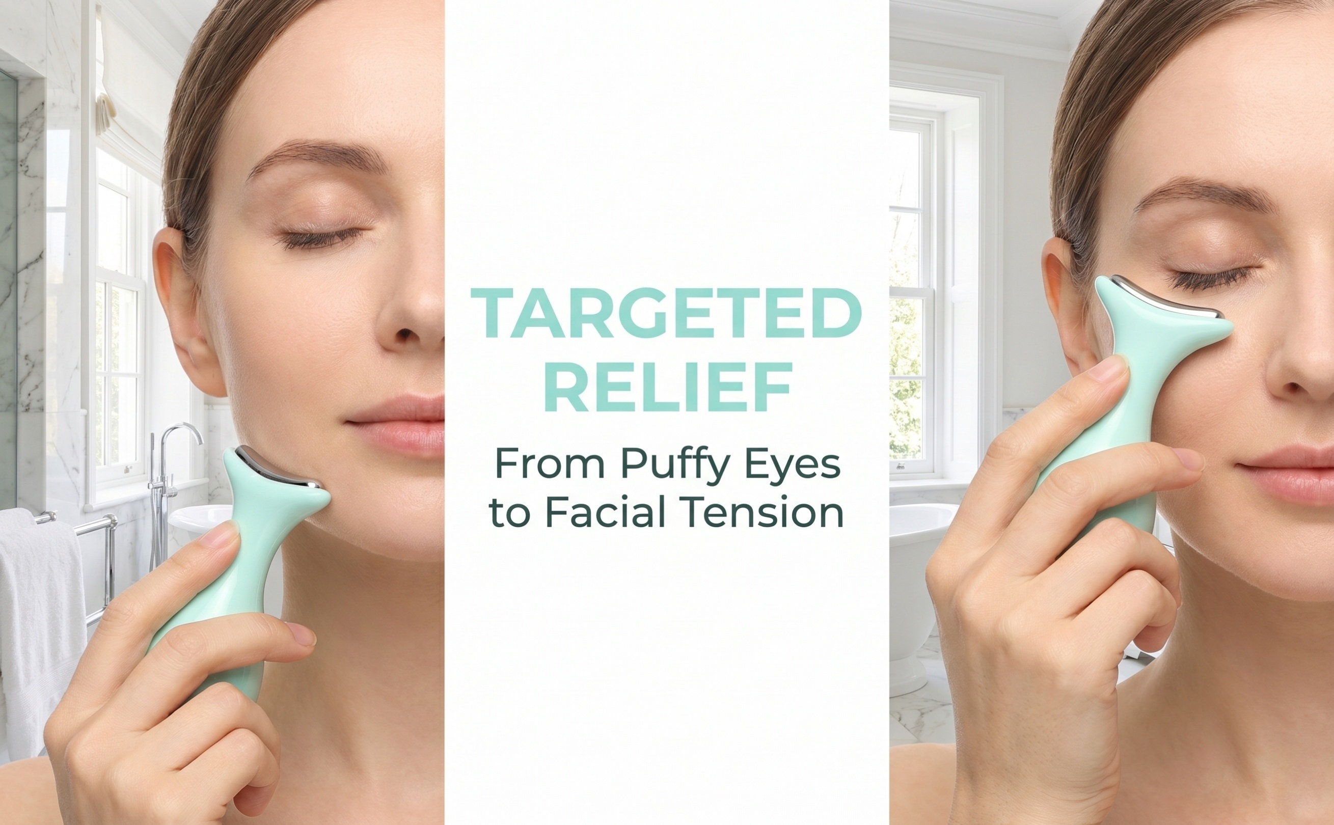 Face Ice Roller Puffiness - Yüz Buz Küresi, Pürüzsüz Yüzeyli, Taşınabilir