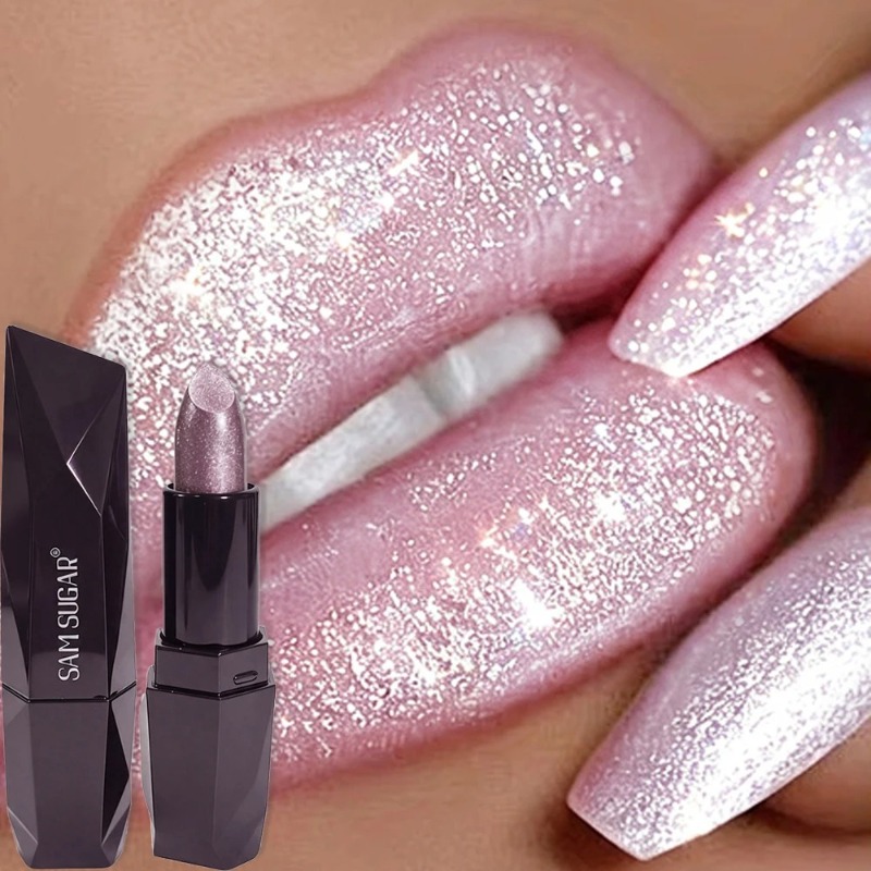 Matte Velvet Lip Tint Long Lasting - 6 Renk Sedefli Pembe Metalik Simli