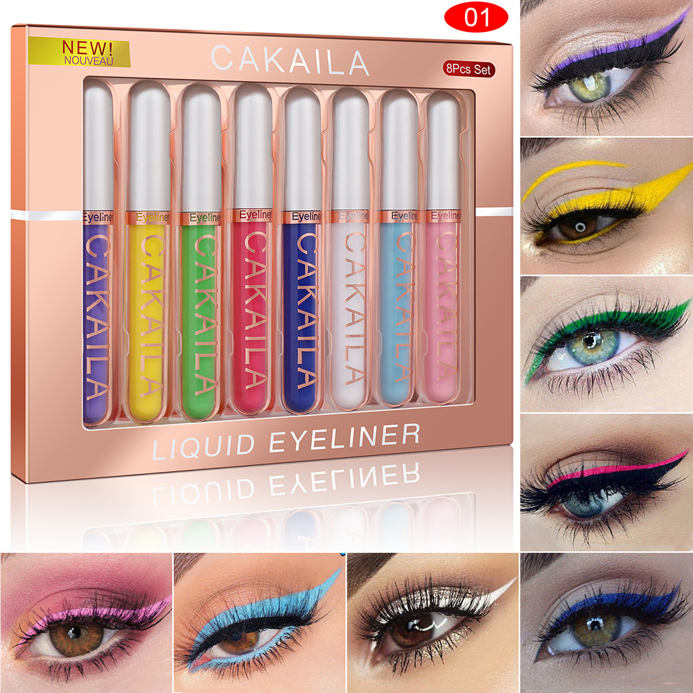 8 Renkli Set Su Geçirmez Eyeli - Waterproof Liquid Eyeliner Pen incelemesi ve fiyatı