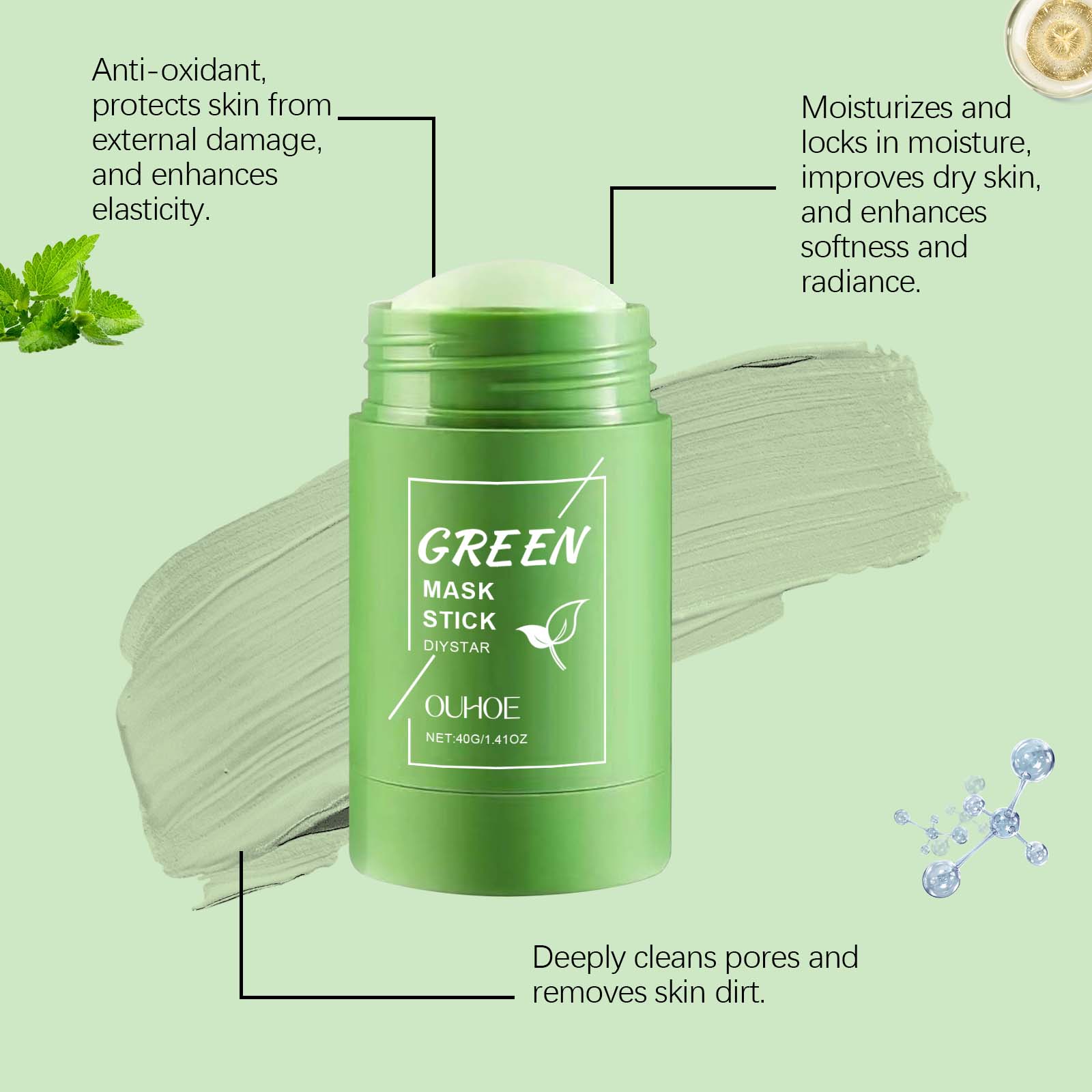 Yeşil Çay Maske Stick'ı Yüz İç - Green Tea Cleansing Clay Mask incelemesi ve fiyatı