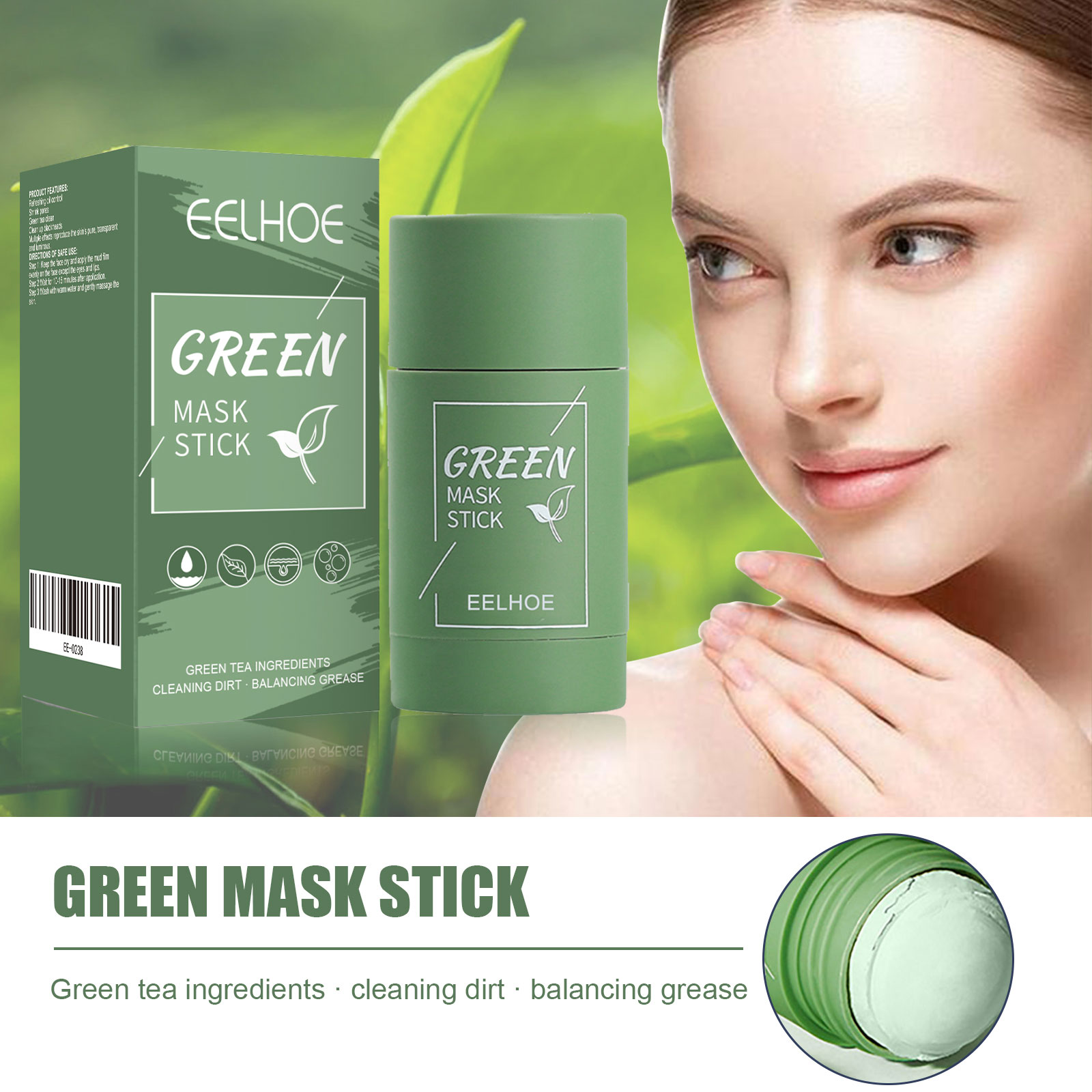 Yeşil Çay Katı Maske Stick - D - Green Tea Cleansing Clay Mask incelemesi ve fiyatı