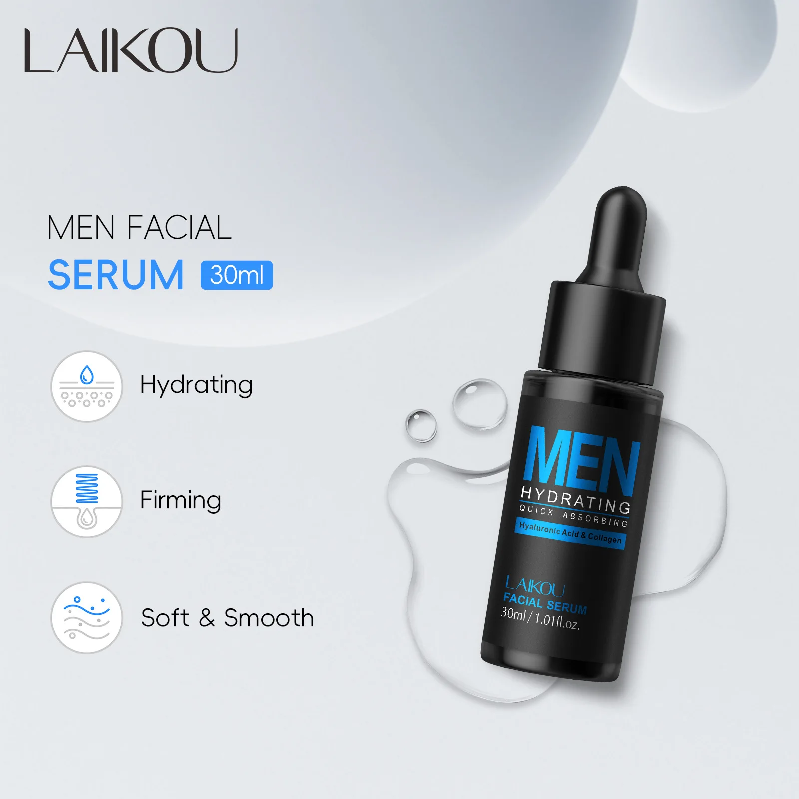 Erkekler için 30ml Yüz Serumu  - Hyaluronic Acid Facial Serum incelemesi ve fiyatı