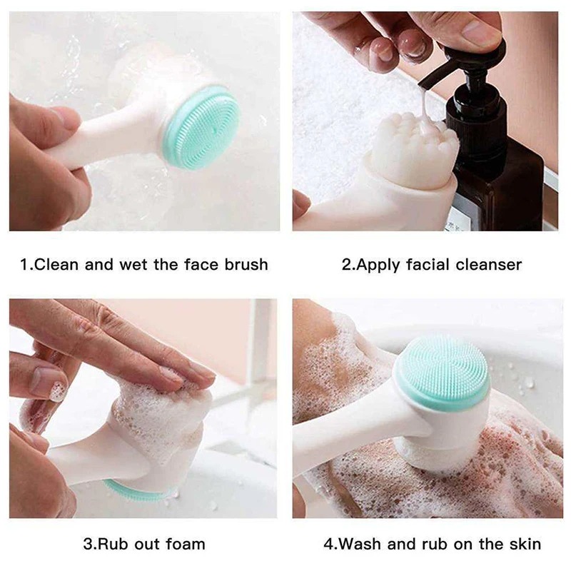 3D Çift Taraflı Manuel Yüz Tem - Silicone Face Scrubber Electric incelemesi ve fiyatı
