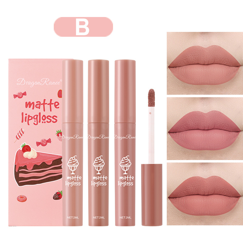 3 adet/takım Kadife Mat Çıplak - Matte Velvet Lip Tint Long Lasting incelemesi ve fiyatı