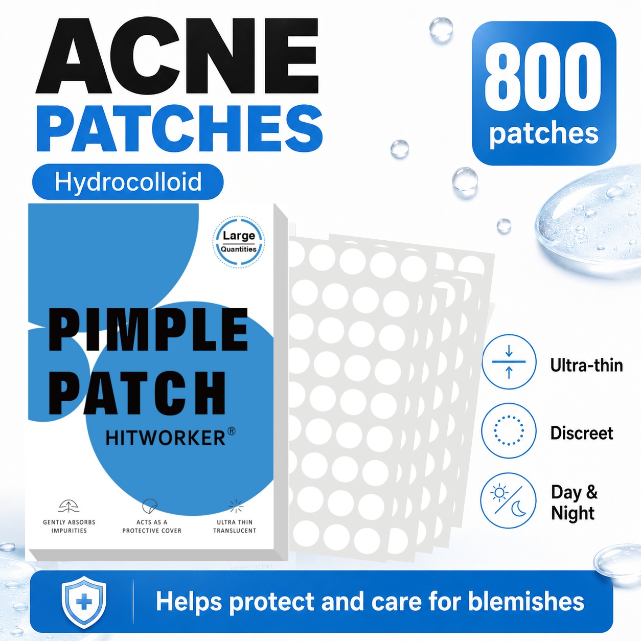 800 Adet Hidrokolloid Akne Siv - Hydrocolloid Pimple Patch incelemesi ve fiyatı