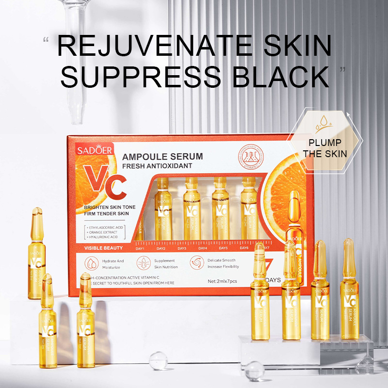 7 adet/Kit SADOER Ampul C Vita - Hyaluronic Acid Facial Serum incelemesi ve fiyatı