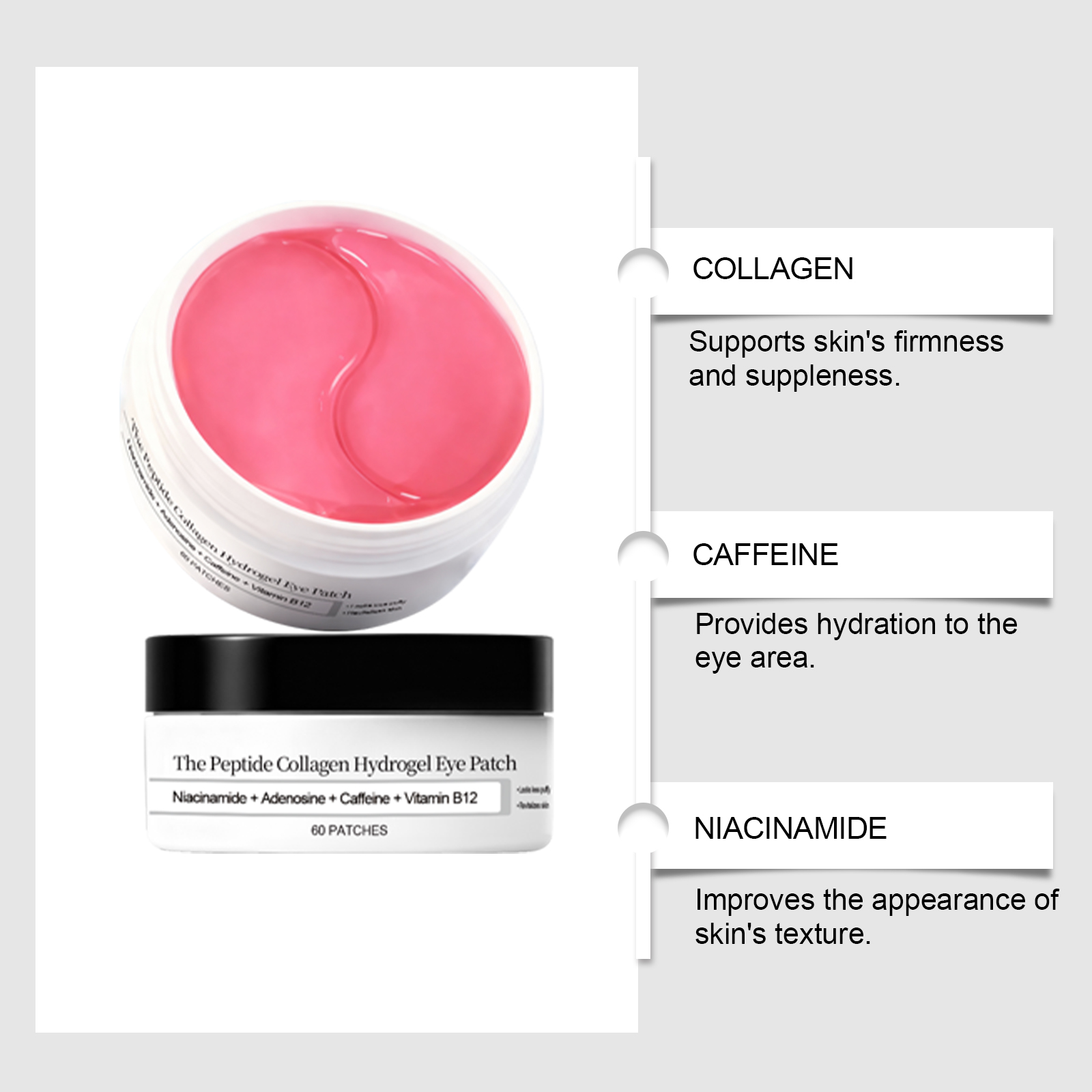 Kolajen İçeren Göz Maskesi, Ne - Collagen Under Eye Patches incelemesi ve fiyatı